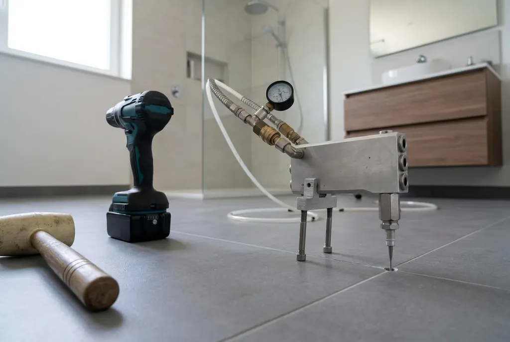 Kitbedrijf Uden – holle tegels injecteren