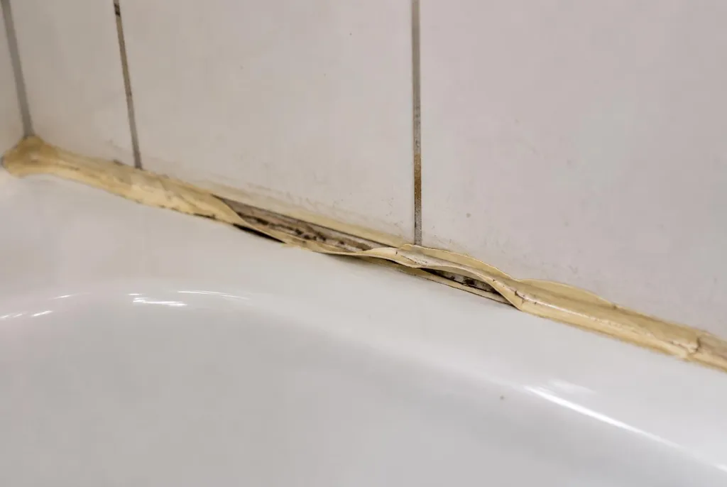 Kitbedrijf Uden – loslatende kit naast het bad